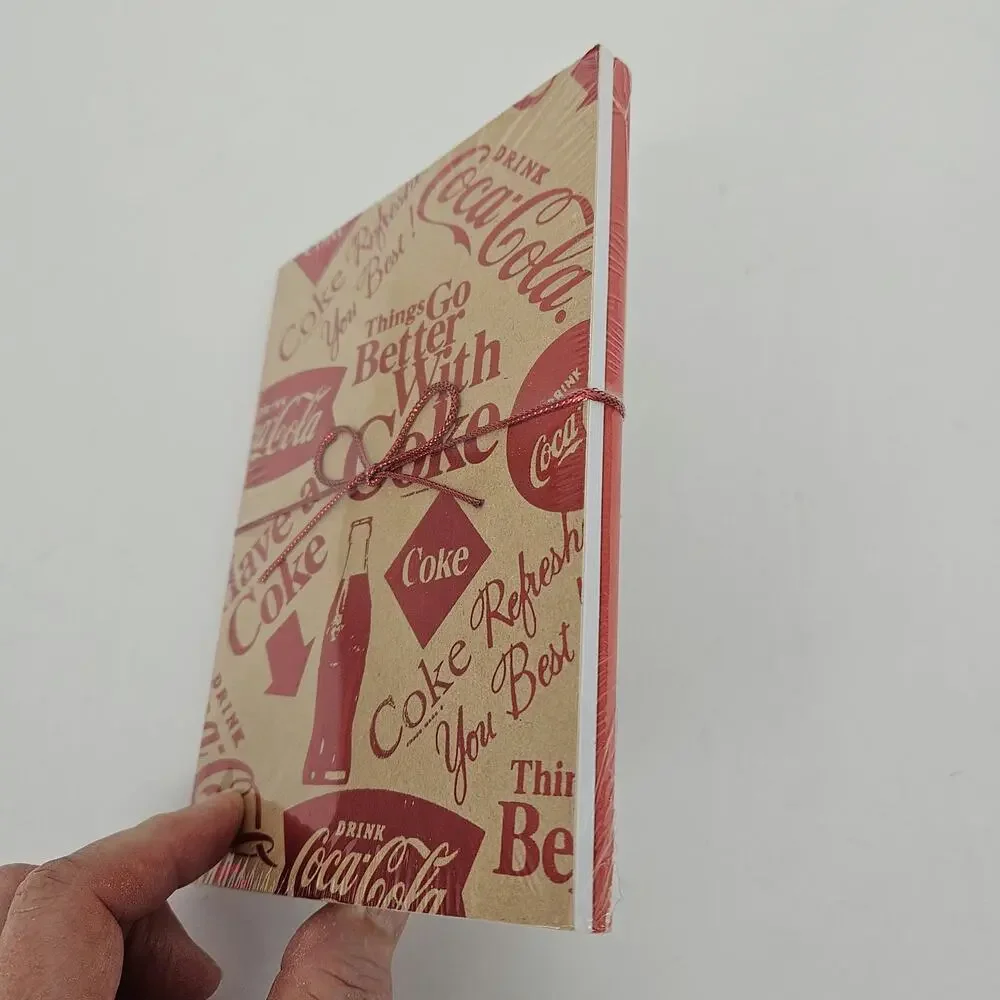 2PK Coca Cola Flex Journal Writing Blank Pages NEW Coke Soda  Markings CR Gibson